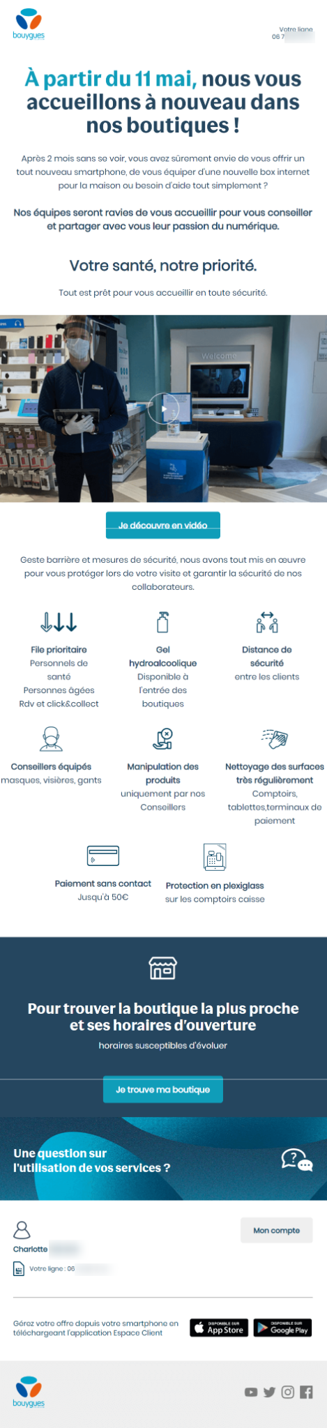 exemple emailing deconfinement bouygues telecom