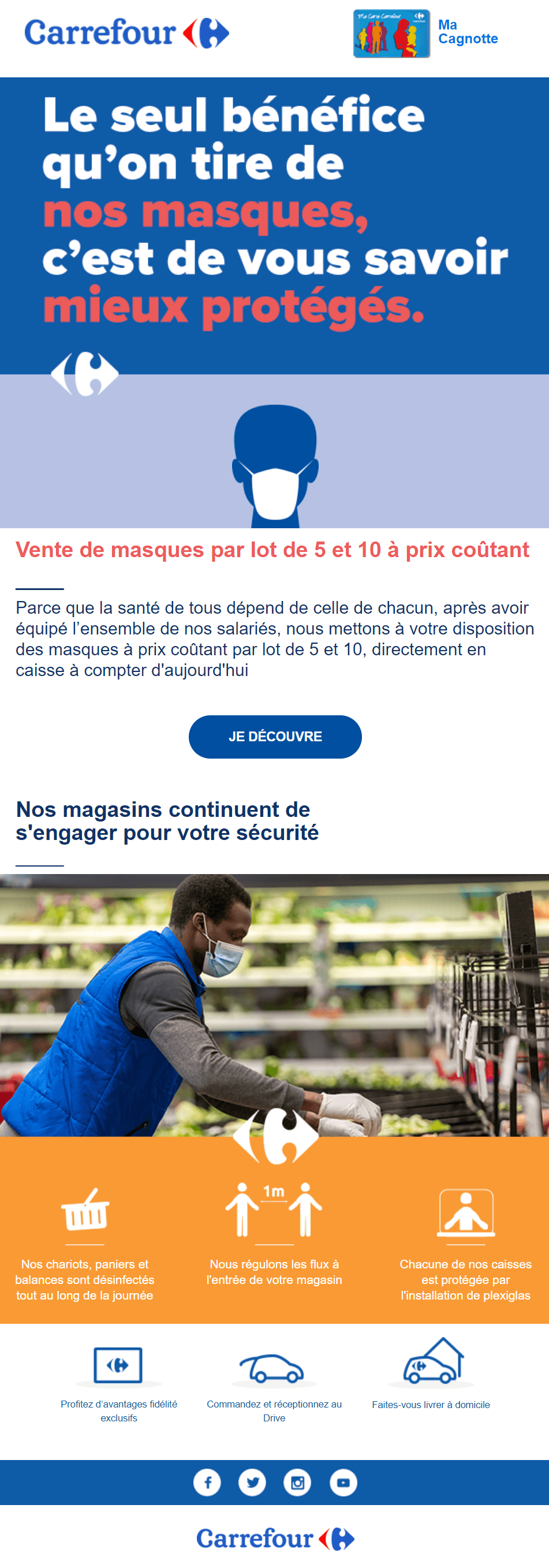 exemple emailing deconfinement carrefour