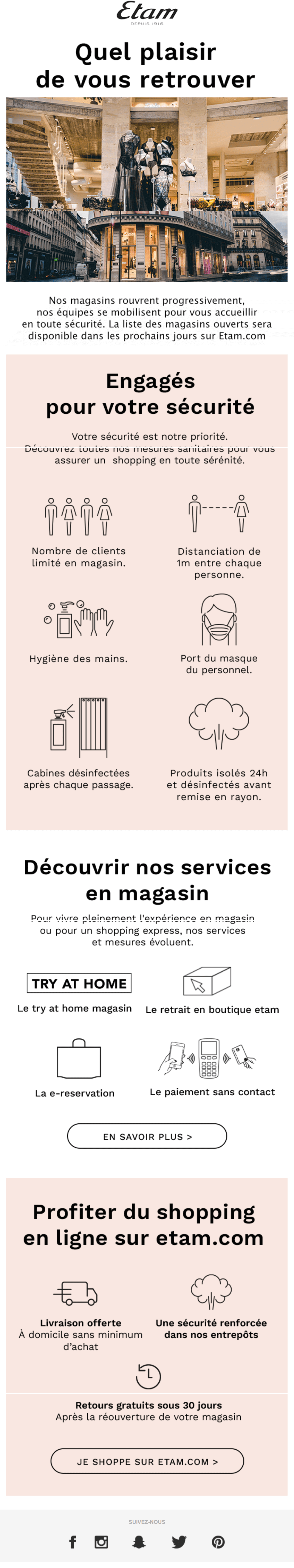 exemple emailing deconfinement etam