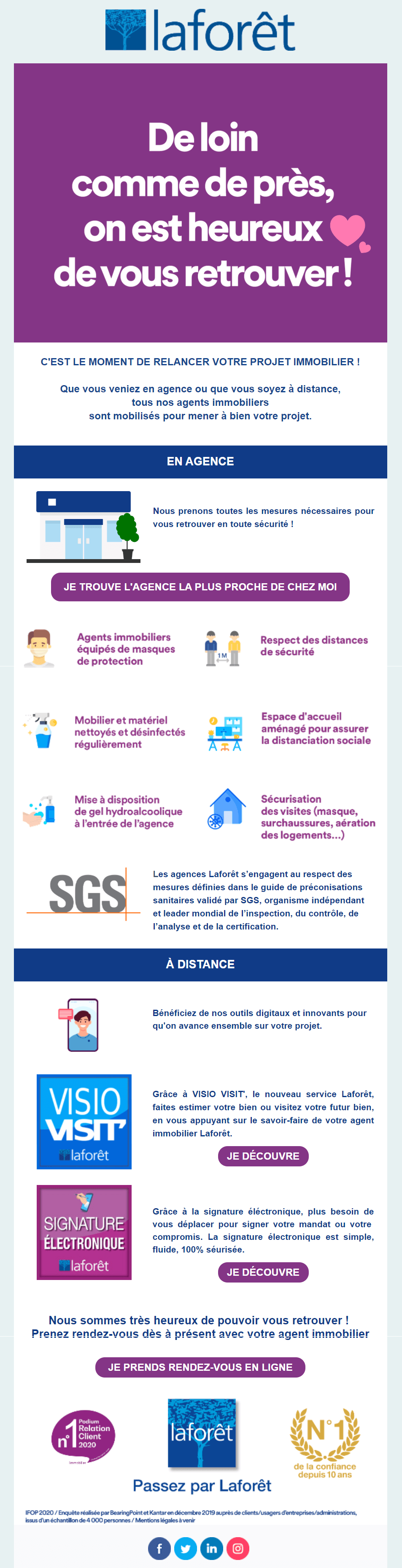 exemple emailing deconfinement laforet