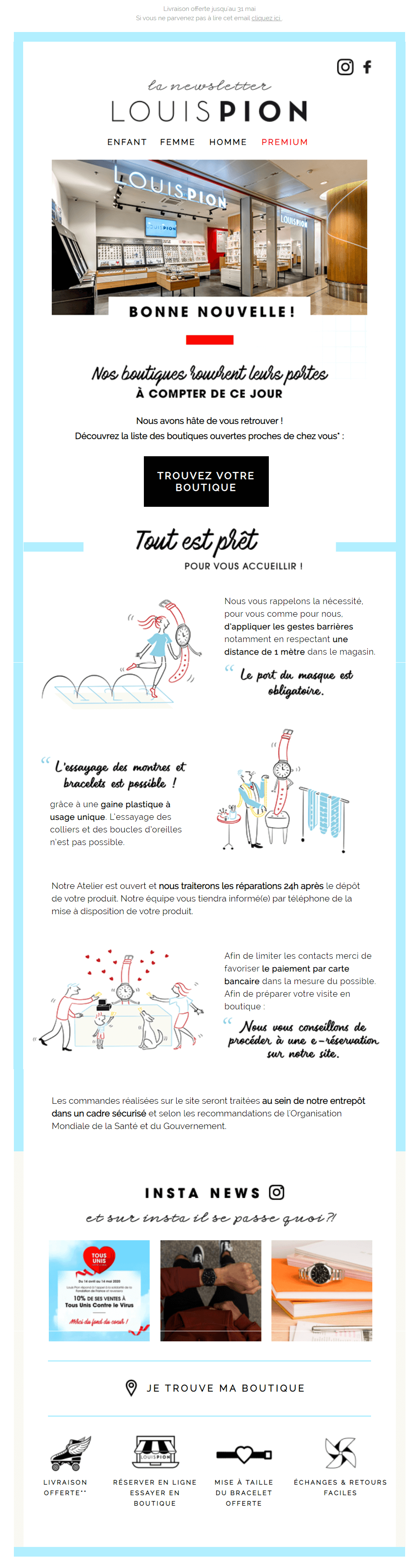 exemple emailing deconfinement louis pion