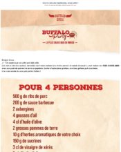 e-mailing - Marketing relationnel - Evénement - Buffalo Grill - 05/2020