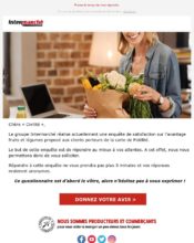 e-mailing - Enquêtes Clients - NPS / Avis clients - Intermarché - 02/2022