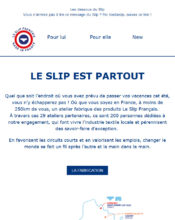 e-mailing - Marketing marque - Appel à contribution - Institutionnel - Partenariats - Marketing relationnel - Calendaire (Noël, St valentin, Vœux, …) - Le slip français - 06/2020