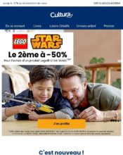 e-mailing - Marketing marque - Communication Produits - Nouveaux produits - Marketing fidélisation - Incitation au réachat - Marketing Acquisition - Ventes flash, soldes, demarque, promo, réduction - Cultura - 06/2020