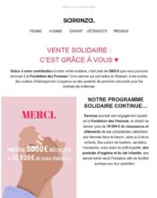 e-mailing - Marketing marque - Institutionnel - Marketing fidélisation - Points et statut - Sarenza - 06/2020