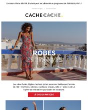 e-mailing - Marketing marque - Communication Produits - Nouveaux produits - Marketing fidélisation - Incitation au réachat - Cache-Cache - 06/2020