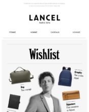 e-mailing - Marketing relationnel - Calendaire (Noël, St valentin, Vœux, …) - Marketing Acquisition - Gratuit - Cadeau - Promotion à l'occasion d'un événement - Lancel - 06/2024