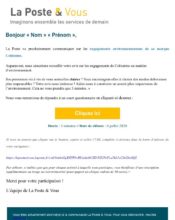 e-mailing - Enquêtes Clients - NPS / Avis clients - La Poste - 06/2020