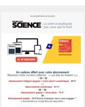 e-mailing - Marketing Acquisition - Acquisition abonnements - Derniers jours - Gratuit - Cadeau - Pour la Science - 11/2022