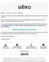 e-mailing - Gémo - 06/2020