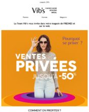 e-mailing - Marketing Acquisition - Ventes privées - Vib's - 06/2020