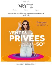e-mailing - Marketing Acquisition - Ventes privées - Vib's - 06/2020
