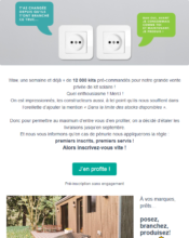 e-mailing - Marketing marque - Communication Services - Nouveaux Services - Marketing fidélisation - Incitation au réachat - Ekwateur - 07/2020