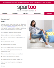 e-mailing - Marketing relationnel - Relance visiteurs site - Spartoo - 07/2020