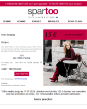 e-mailing - Spartoo - 07/2020