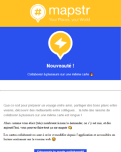 e-mailing - Marketing marque - Communication Services - Nouveaux Services - Mapstr - 07/2020