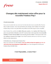 e-mailing - Marketing marque - Communication Produits - Nouveaux produits - Communication Services - Nouveaux Services - Free - 07/2020