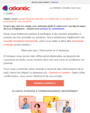 e-mailing - Collecte de données - Confirmation Optin / Optinisation - Atlantic - 07/2020