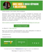 e-mailing - Enquêtes Clients - NPS / Avis clients - Enercoop - 07/2020