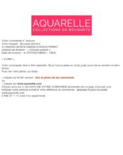  - Transactionnels - Suivi de commande Expédition / Livraison - Aquarelle - 01/2023