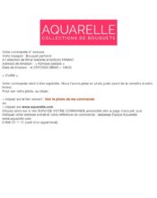 e-mailing - Transactionnels - Suivi de commande Expédition / Livraison - Aquarelle - 07/2020