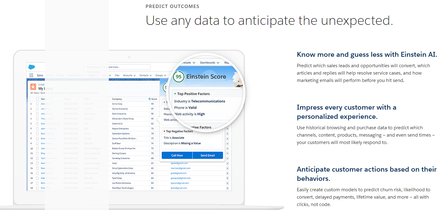 salesforce einstein marketing predictif