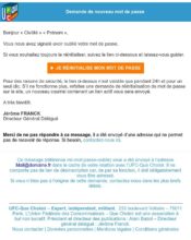 e-mailing - Transactionnels - Changement de mot de passe / d'identifiant - FC Que Choisir - 07/2020