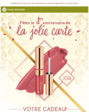 e-mailing - Marketing relationnel - Anniversaire / Fête contact - Marketing Acquisition - Gratuit - Cadeau - Ventes flash, soldes, demarque, promo, réduction - Yves Rocher - 09/2020
