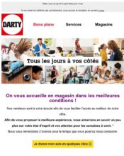 e-mailing - Enquêtes Clients - NPS / Avis clients - Darty - 10/2020