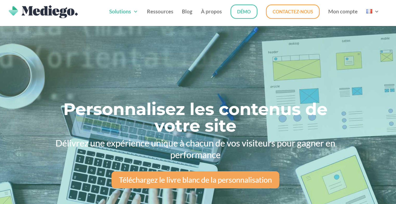 personnalisation site web mediego