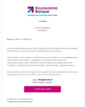 e-mailing - Transactionnels - Confirmation de commande - Boursorama - 03/2021