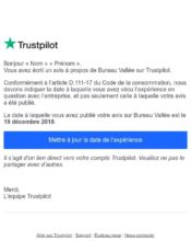 e-mailing - Enquêtes Clients - NPS / Avis clients - Bureau Vallée - 04/2021