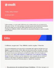 - Marketing relationnel - Newsletter - Malt - 05/2022