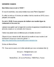 e-mailing - Marketing relationnel - Evénement - Mentorshow - 04/2021