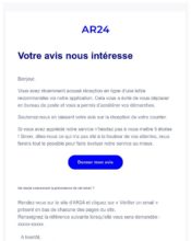 e-mailing - Enquêtes Clients - NPS / Avis clients - AR24 - 04/2021