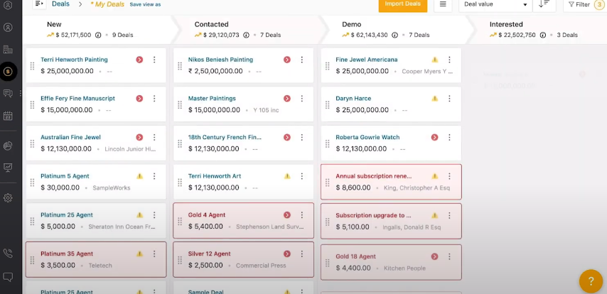 crm b2b freshsales pipeline