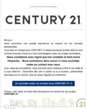 - Marketing Acquisition - Relance inactifs - Century 21 - 01/2022