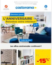 e-mailing - Marketing marque - Anniversaire marque - Marketing Acquisition - Derniers jours - Castorama - 05/2021