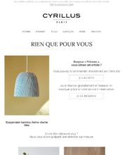 e-mailing - Marketing marque - Communication Produits - Nouveaux produits - Marketing relationnel - Relance visiteurs site - Cyrillus - 05/2021