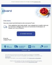 e-mailing - Enquêtes Clients - NPS / Avis clients - Picard - 05/2021