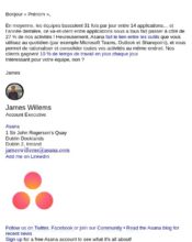 e-mailing - Marketing marque - Communication Services - Nouveaux Services - Asana - 06/2021