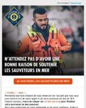 e-mailing - Marketing Acquisition - Collecte de dons - Sauveteurs en Mer - 06/2021