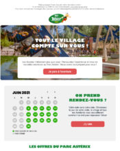 e-mailing - Marketing Acquisition - Relance inactifs - Parc Astérix - 06/2021