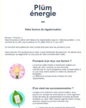 e-mailing - Transactionnels - Consultation facture en ligne - Plüm - 06/2021