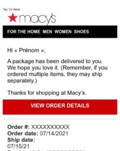 e-mailing - Macy's - 07/2021