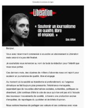 e-mailing - Marketing Acquisition - Panier abandonné - Libération - 03/2022