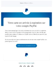 e-mailing - Service Clients - Mise à jour coordonnées bancaires - Paypal - 08/2022