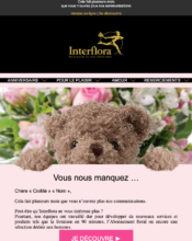  - Marketing Acquisition - Relance inactifs - Interflora - 01/2022