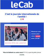 e-mailing - Collecte de données - Acquisition de leads - Marketing fidélisation - Incitation au réachat - LeCab - 07/2021